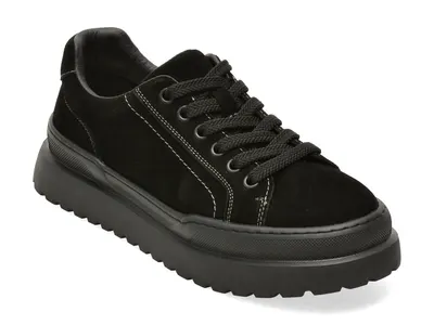 Pantofi sport GRYXX negri, 1352, din piele intoarsa