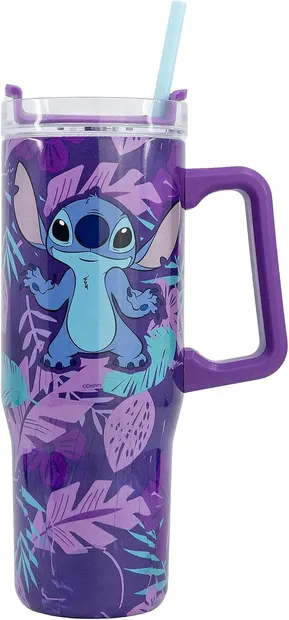 Cană termos cu un paiStor Stitch - 940 ml