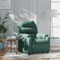 Gossi fotoliu rabatabil, verde inchis, material textil
