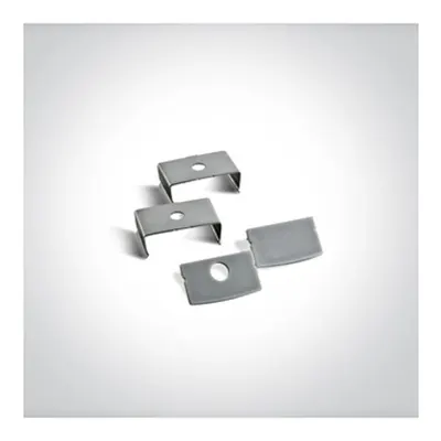 aluminiu profile 2 Meter incl. PC opal capac, negru