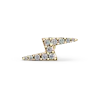 Cercel piercing din aur galben cu diamante de 0.082ct