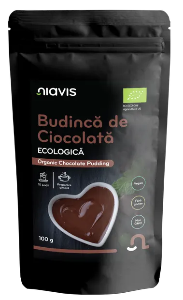 Budinca de ciocolata fara gluten, 100g, Niavis