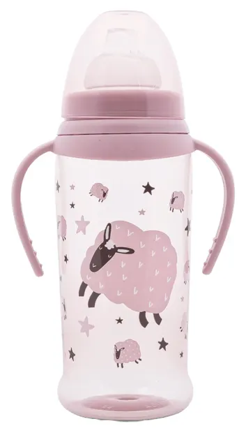 Biberon cu vârf moale Lorelli My Friend - 350 ml, Mellow Rose