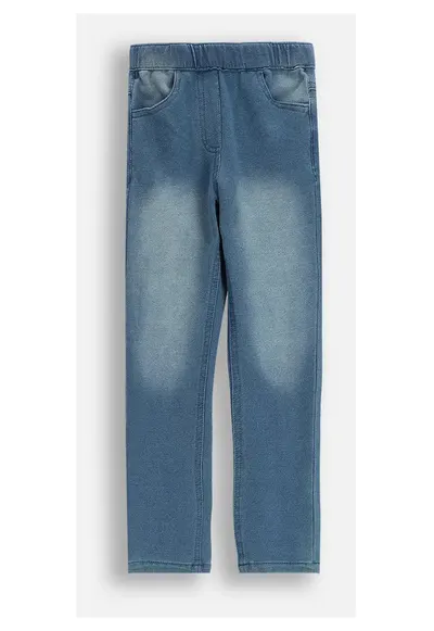 Blugi pentru copii - ZC5123501RGK-014 - denim/bumbac - cu banda elastica - albastru