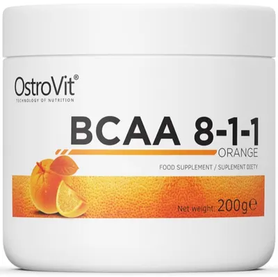 BCAA 8:1:1, portocală, 200 g, OstroVit