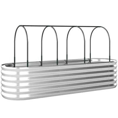 Outsunny Strat Înălțat de Grădină cu Seră și Jardinieră | Aosom Romania