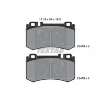 Set placute frana, frana disc TEXTAR 2347801