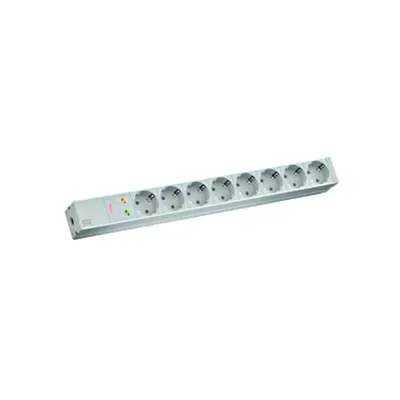 PDU19'' 8xSchuko, 2 m fisa Schuko, AL,prot.