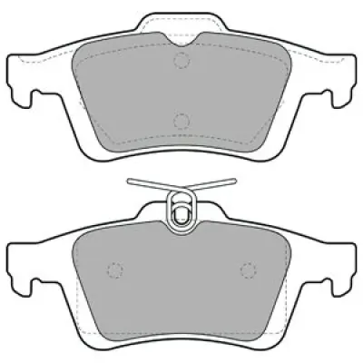 Set placute frana, frana disc DELPHI LP1958