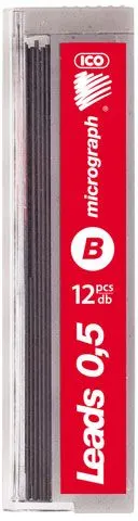 Mini grafit pentru creion automat Ico - 0.5 mm, B