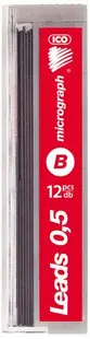 Mini grafit pentru creion automat Ico - 0.5 mm, B
