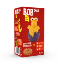 Rulou din fructe cu jucarie, 20g, Bob Snail