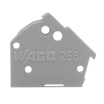 End plate; snap-fit type; 1 mm thick; orange