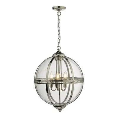 Lampa suspendata Vanessa 5 Light Pendant Polished Nickel And Clear