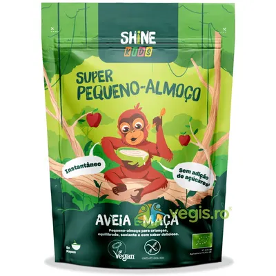 Cereale Instant pentru Copii cu Ovaz si Mere fara Gluten Ecologice/Bio 300g