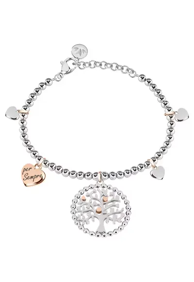 Bratara SAQE13 - Argintiu - Rose gold