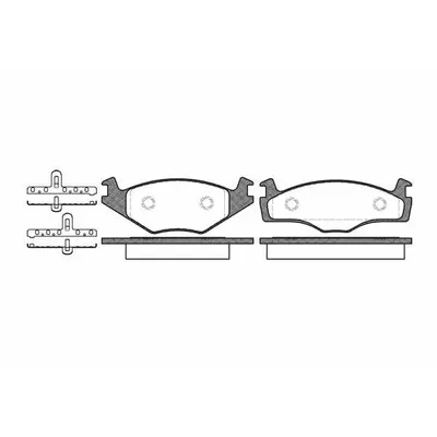 Set placute frana, frana disc REMSA 0171.05