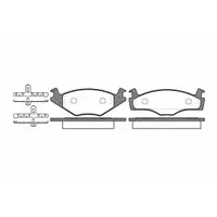 Set placute frana, frana disc REMSA 0171.05