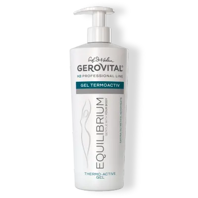Gel Termoactiv Remodelare Corporală Cu Escină Pentru Combaterea Celulitei, Gerovital H3 Equilibrium, 500 Ml