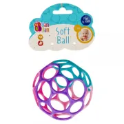 Jucarie bebelusi, minge moale, culori pastel, Bam Bam 515061, 3+ luni