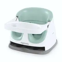 Scaun inaltator, Ingenuity, 2 in 1, Tavita pliabila, Utilizare atasat de scaun sau individual pe podea, Pana la 22 kg, Fara BPA, 6 luni+, Verde