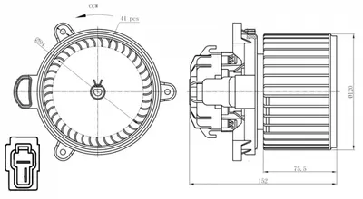 Ventilator habitaclu potrivit HYUNDAI I10 II 1.0 1.0LPG 1.2 08.13