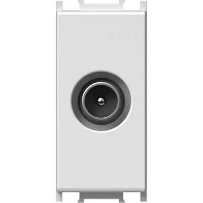 Modul Priza TV simpla 1M alb,blister, TEM Modul TEM-KM10PW-B