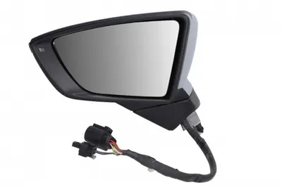 Oglinda stanga electric, convex, cu incalzire, asistent la schimbarea benzii, acoperit sub acoperire, rabatabil electric, cu semnalizator potrivit SEAT ARONA KJ, IBIZA V 6F 06.17