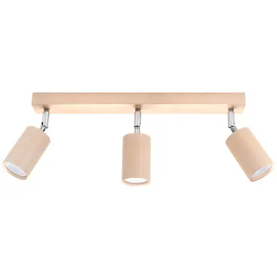 Corp de iluminat pentru tavan BERG 3 lemn natural