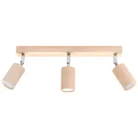 Corp de iluminat pentru tavan BERG 3 lemn natural