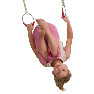 Inele gimnastica copii din metal, 120 mm, pentru spatii de joaca, KBT