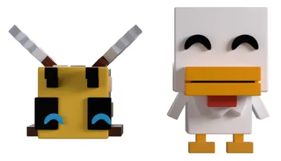 Figurină Youtooz Games: Minecraft - Bee and Chicken (Monitor Buddiez) #17