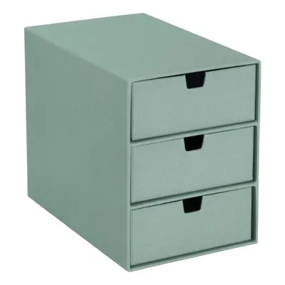 Organizator verde pentru sertar din carton Ingrid Canvas Paper Laminate – Bigso