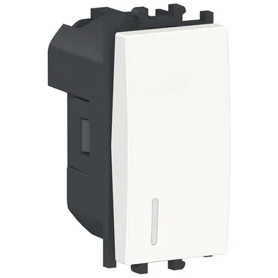 Intrerupator simplu indicator luminos 1M Schneider Easy Styl LMR1401001, alb