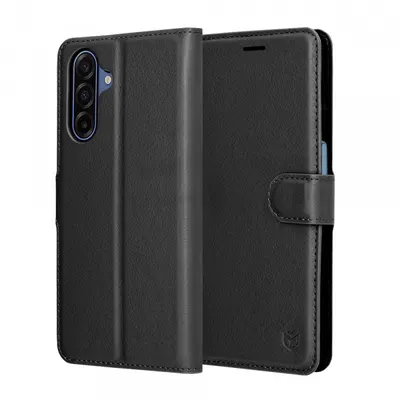Husa pentru Samsung Galaxy A17 4G / A17 5G, Techsuit, Leather Folio, Neagra