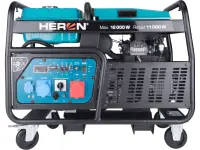Generator de curent Profesional monofazat si trifazat 12 kW - benzina, 230V / 400V, pornire electrica, AVR - Heron-8896431
