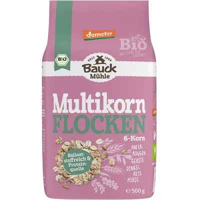 Fulgi din 6 Cereale Demeter Ecologici/Bio 500g