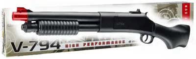 Jucărie Villa Giocattoli - Pușcă cu pompă Airsoft cu alice, V-794, 6 mm
