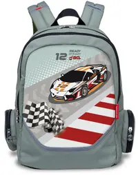 Ghiozdan școlar ergonomic Nikidom Roller Go - Race Car