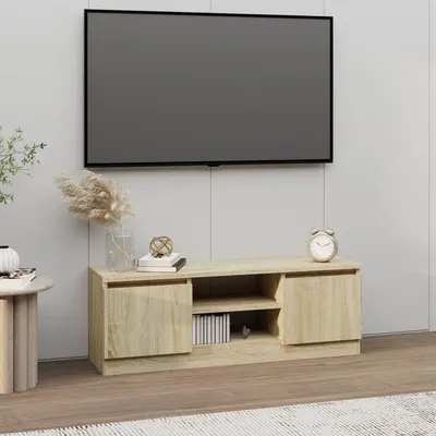 vidaXL Comodă TV cu ușă, stejar sonoma, 102x30x36 cm