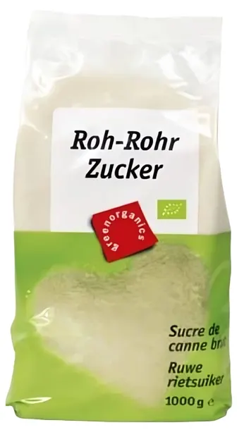 Zahăr din trestie, nerafinat, 1 kg, verde