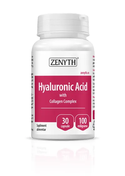 Hyaluronic Acid cu Collagen Complex, 30 capsule, Zenyth