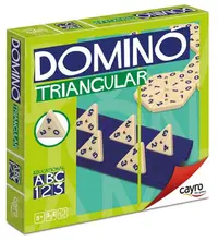 Joc clasic Cayro – Domino triunghiular, verde