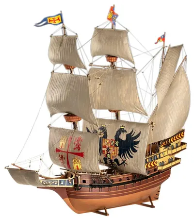 Model asamblat Revell Antichități: Nave - Galeon spaniol