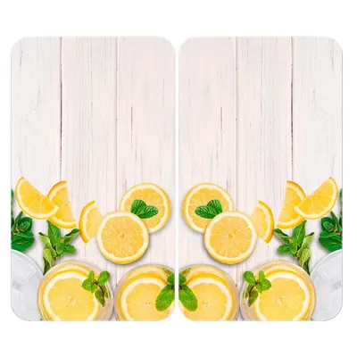 Protecții de aragaz 2 buc. din sticlă temperată 52x30 cm Lemons – Wenko