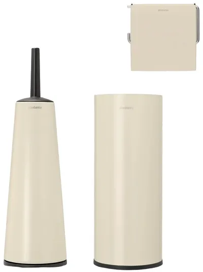 Set de accesorii pentru toaletă Brabantia - ReNew, Soft Beige, 3 piese