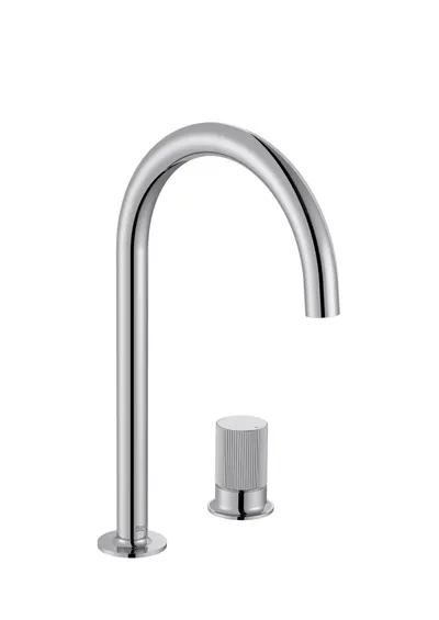 Baterie lavoar Roca NU A5A3D3FC00, L, 287 mm, monocomanda, Crom
