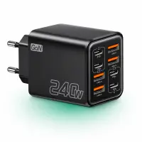 Incarcator Timebox 240W GaN, 8 Porturi USB-C + USB-A - Default Title