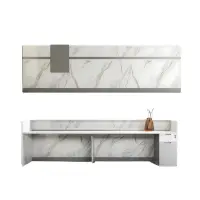 Masa birou receptie ,design modern și elegant ,calitate premium, dimensiuni 2400*600*1050