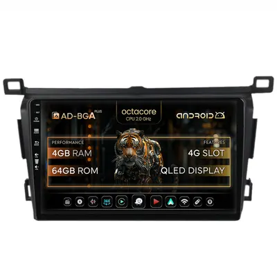 Navitatie Toyota RAV4 (2013-2018), Android, A-Octacore 4GB RAM + 64GB ROM, 9 Inch - AD-BGA9004+AD-BGRKIT092